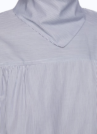  - VICTORIA, VICTORIA BECKHAM - Adjustable Necktie Stripe Cotton Blouse