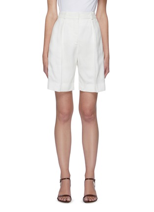 Main View - Click To Enlarge - VICTORIA, VICTORIA BECKHAM - Front Pleat Tailored Shorts