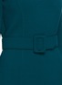 Detail View - Click To Enlarge - OSCAR DE LA RENTA - Belted Mid-sleeve Ruffled Hem Dress