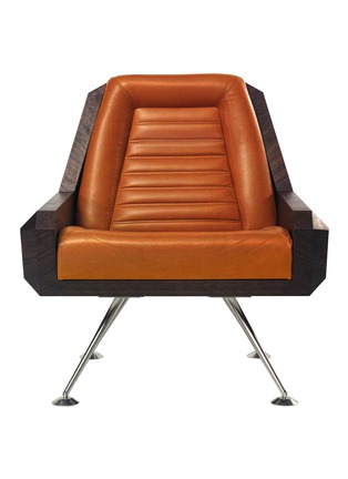 Main View - Click To Enlarge - HERVET MANUFACTURIER - Capitaine leather wood chair