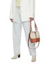 Front View - Click To Enlarge - LOEWE - Balloon' anagram print small panelled leather bag