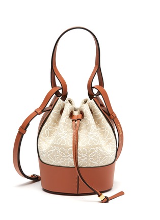 Main View - Click To Enlarge - LOEWE - Balloon' anagram print small panelled leather bag