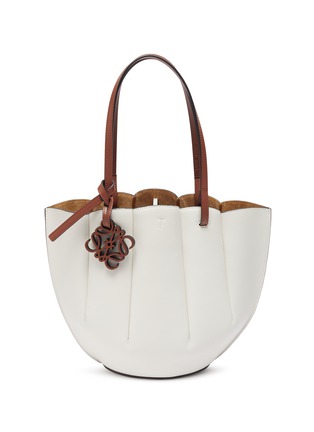 Main View - Click To Enlarge - LOEWE - 'Shell' scallop hem small leather tote
