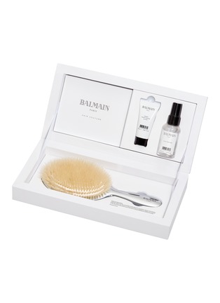 Main View - Click To Enlarge - BALMAIN HAIR COUTURE - Limited Edition Silver Spa Brush Set