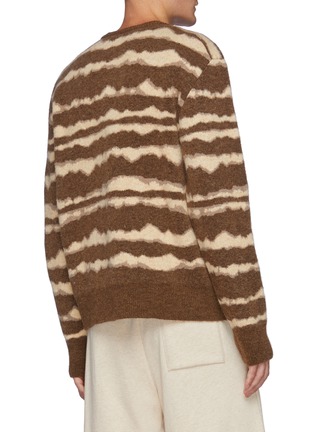 Back View - Click To Enlarge - NANUSHKA - Virote' Jagged Stripe Crewneck Sweater