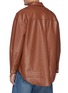 Back View - Click To Enlarge - NANUSHKA - Martin' Regenerated Oversized Leather Shirt Jacket