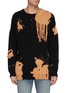 Main View - Click To Enlarge - R13 - Bleached Distressed Oversized Sweater