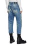 Back View - Click To Enlarge - R13 - Light wash cropped jeans