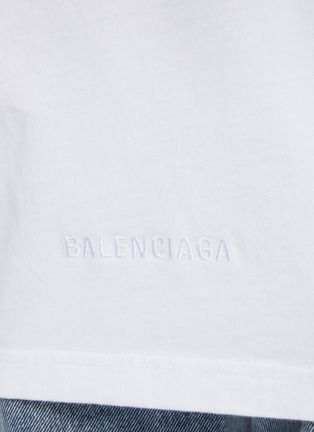  - BALENCIAGA - Crew Neck Printed T-Shirt