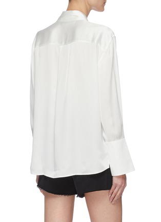 Back View - Click To Enlarge - FRAME - Double Flap Pocket Silk Shirt