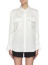 Main View - Click To Enlarge - FRAME - Double Flap Pocket Silk Shirt