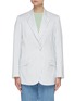 Main View - Click To Enlarge - PORTSPURE - Vertical Stripe Single Breast Blazer