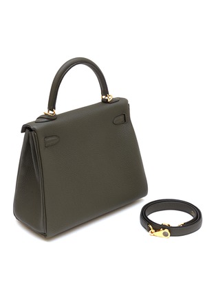  - MAIA - Kelly Vert De Gris 25cm Togo leather bag