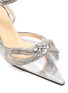 MACH & MACH - Double crystal bow PVC heel sandals