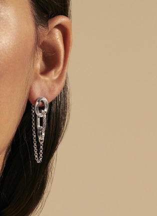 Detail View - Click To Enlarge - JOHN HARDY - Classic Chain' Sterling Silver Remix Drop Link Earrings