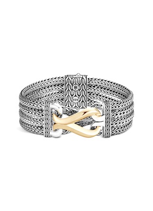 Main View - Click To Enlarge - JOHN HARDY - Classic Chain' 18K Yellow Gold Sterling Silver Multi Chain Link Asli Bracelet