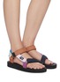 Figure View - Click To Enlarge - SUICOKE - x HAY 'Depa' Colourblock Strap Platform Sandals