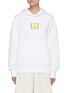 Main View - Click To Enlarge - ACNE STUDIOS - Face Logo Print Cotton Hoodie