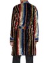 Back View - Click To Enlarge - TOGA VIRILIS - Striped Velvet Dressing Gown Coat