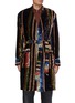 Main View - Click To Enlarge - TOGA VIRILIS - Striped Velvet Dressing Gown Coat