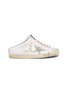 Main View - Click To Enlarge - GOLDEN GOOSE - 'Sabot' Distressed Leather Slip-on Sneakers