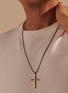  - JOHN HARDY - 'Classic Chain' Cross Pendant Sterling Silver Necklace