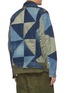 Back View - Click To Enlarge - SACAI - Mixed Geometric Denim Patchwork Deconstructed Bomber Jacket