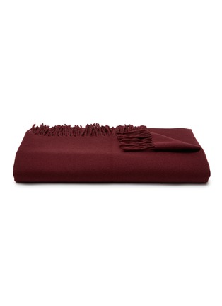 Main View - Click To Enlarge - FRETTE - CASHMERE FRINGED THROW — AMARYLLIS