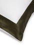 Detail View - Click To Enlarge - FRETTE - Bold Euro Pillowcase – Milk/Aloe