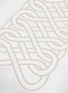 Detail View - Click To Enlarge - FRETTE - Auspicious Embroidered Boudoir Sham – Milk/Savage Beige