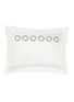 Main View - Click To Enlarge - FRETTE - Links Embroidered Pillow Sham – Aloe/Savage Beige