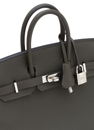 Detail View - Click To Enlarge - MAIA - Birkin Vert de Gris 25cm Togo leather bag