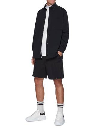 Figure View - Click To Enlarge - Y-3 - Classic Mock Neck Long Sleeve Tee