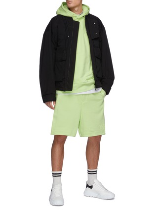 Figure View - Click To Enlarge - Y-3 - Logo Cotton Drawstring Hoodie