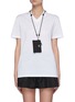 Main View - Click To Enlarge - PRADA - V-Neck T-Shirt With Detachable Pouch