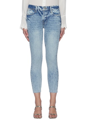 Main View - Click To Enlarge - FRAME - 'Le High' light wash skinny jeans