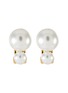 Main View - Click To Enlarge - KENNETH JAY LANE - Gold-plated pearl clip earrings