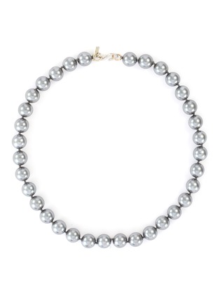 Main View - Click To Enlarge - KENNETH JAY LANE - Grey shell pearl clasp necklace