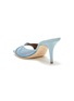 Detail View - Click To Enlarge - MALONE SOULIERS - 'Vida' Contrast Crisscross Band Heeled Sandals