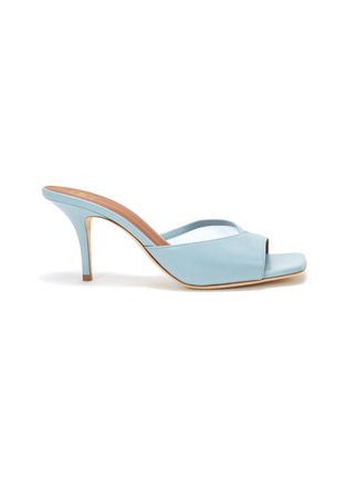 Main View - Click To Enlarge - MALONE SOULIERS - 'Vida' Contrast Crisscross Band Heeled Sandals