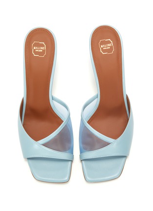 Figure View - Click To Enlarge - MALONE SOULIERS - 'Vida' Contrast Crisscross Band Heeled Sandals