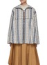 Main View - Click To Enlarge - LOEWE - Striped Anagram All-Over Jacquard Print Parka
