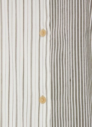  - LOEWE - Contrast Striped Panel Hooded Pyjama Blouse