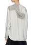 Back View - Click To Enlarge - LOEWE - Contrast Striped Panel Hooded Pyjama Blouse