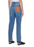 Back View - Click To Enlarge - LOEWE - Leather anagram back pocket tapered jeans