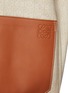  - LOEWE - Leather Patch Anagram Jacquard Cotton Shirt Jacket