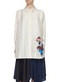 Main View - Click To Enlarge - LOEWE - Puppy Print Oversized Silk Shirt