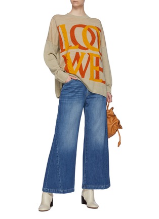 Figure View - Click To Enlarge - LOEWE - Loewe love jacquard sweater