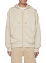 Main View - Click To Enlarge - ACNE STUDIOS - Face patch organic cotton zipped hoodie