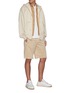 Figure View - Click To Enlarge - ACNE STUDIOS - Face patch organic cotton zipped hoodie